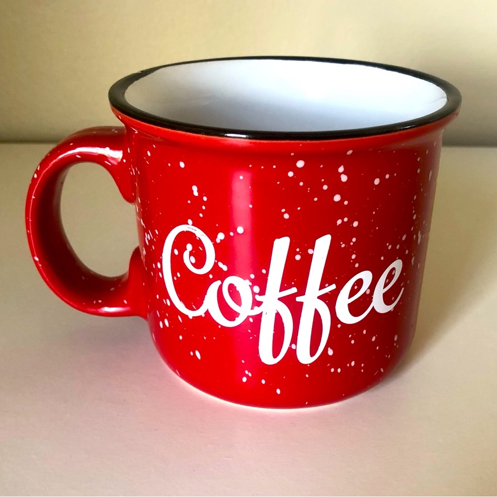 3 for $15 ~ Coffee Mug ~ Red with White Speckles